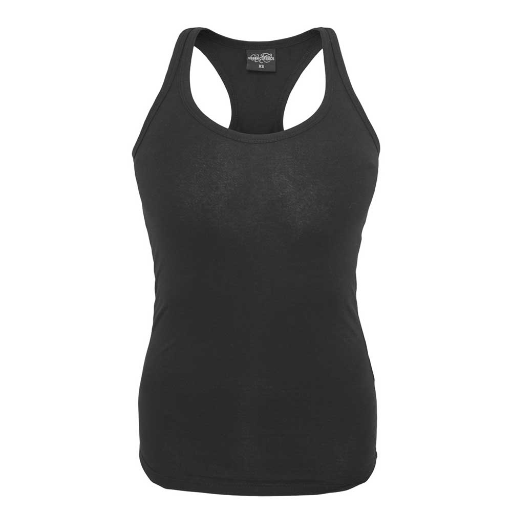 Urban Classics - Jersey Mouwloze top - L - Zwart